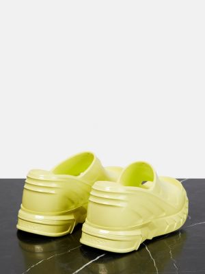Sandály na klínovém podpatku Givenchy žluté