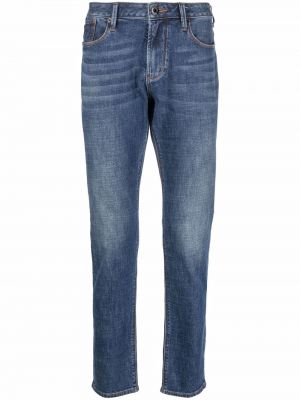 Lav midje jeans med normal passform Emporio Armani blå