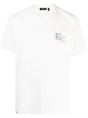 Bavlněné tričko s výšivkou Five Cm bílé