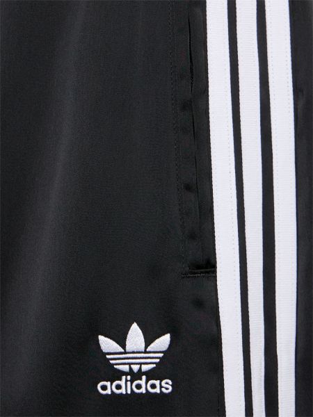 Pantaloni di raso baggy Adidas Originals nero