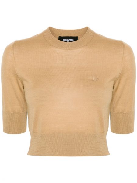 Woll top Dsquared2 beige