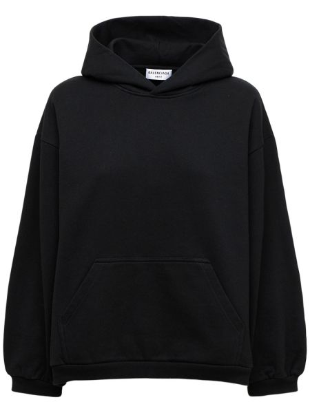 Sudadera de algodón Balenciaga negro