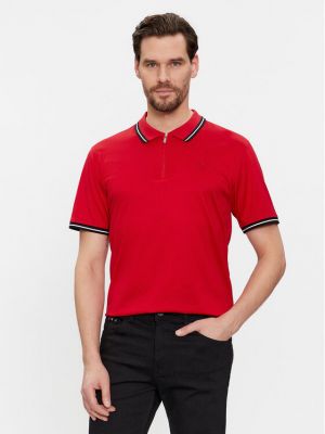 Тениска с копчета Karl Lagerfeld червено