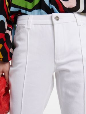 Rovné nohavice s vysokým pásom Pucci biela