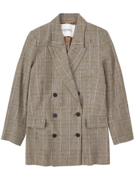 Kontrolleret lang blazer Closed brun