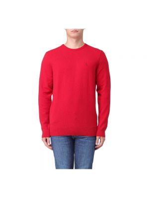 Dzianinowy sweter Polo Ralph Lauren czerwony