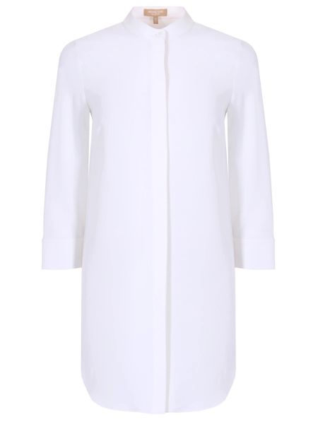 Белая однотонная блузка Michael Kors