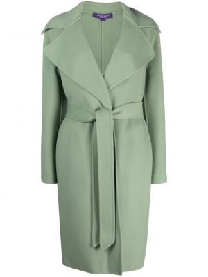 Vlnený kabát Ralph Lauren Collection zelená