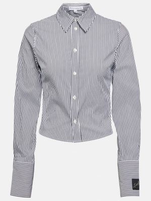 Camisa de algodón a rayas Jw Anderson gris