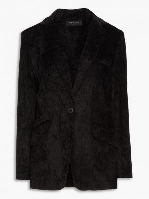 Черный бархатный пиджак Rag & Bone
