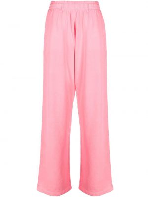 Βαμβακερό αθλητικό παντελόνι με φθαρμένο εφέ Mainless ροζ