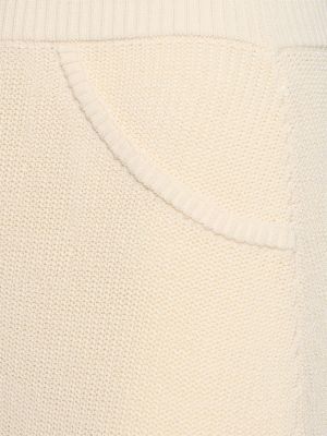 Falda larga de algodón Aya Muse blanco