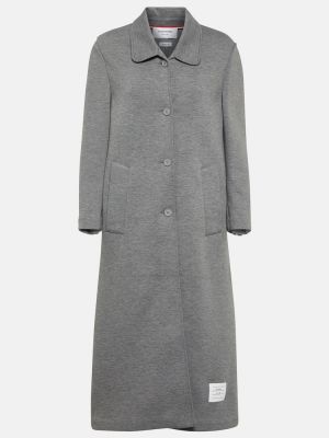 Płaszcz bawełniany Thom Browne szary