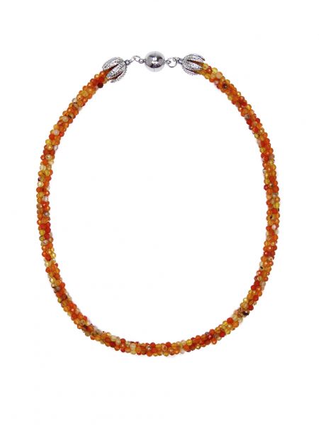 Ожерелье Sautoir оранжевое