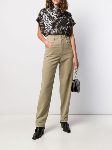 Pantalones de terciopelo‏‏‎ Isabel Marant marrón