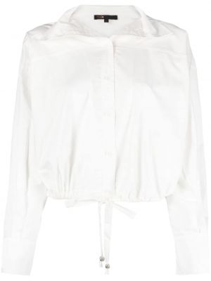 Βαμβακερό πουκάμισο Maje λευκό
