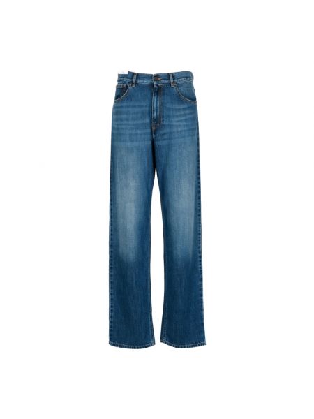High waist straight jeans ausgestellt Pt Torino blau