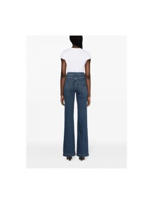 Slim fit high waist skinny jeans mit geknöpfter Elisabetta Franchi blau