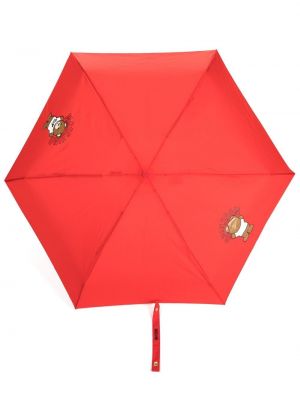 Mustriline vihmavari Moschino punane