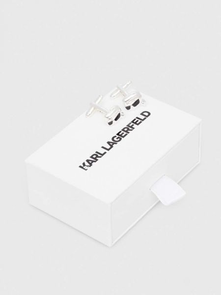 Mandzsettagomb Karl Lagerfeld ezüstszínű