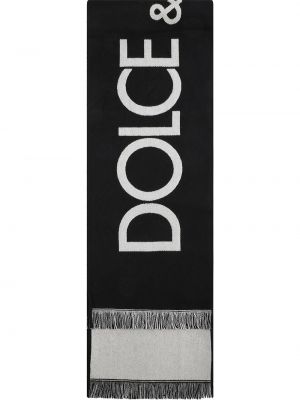 Dolce & Gabbana bufanda con logo estampado - Negro Dolce & Gabbana