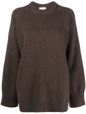 Pullover mit rundem ausschnitt Loulou Studio braun