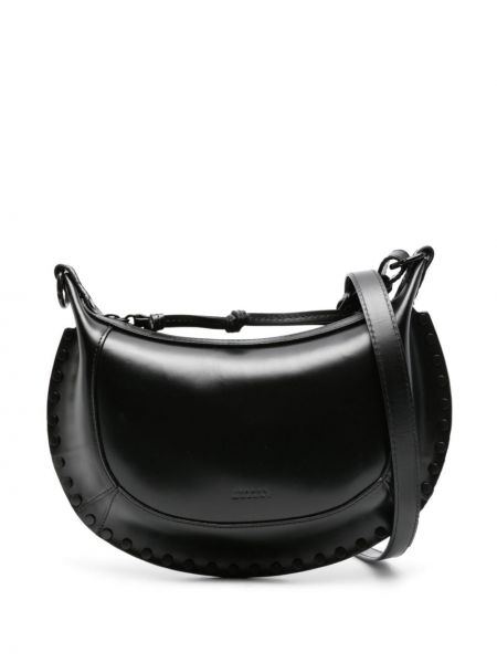Кожени чанта за ръка Isabel Marant черно
