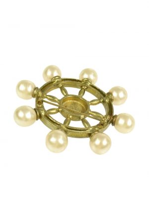 Broche avec perles Chanel Pre-owned