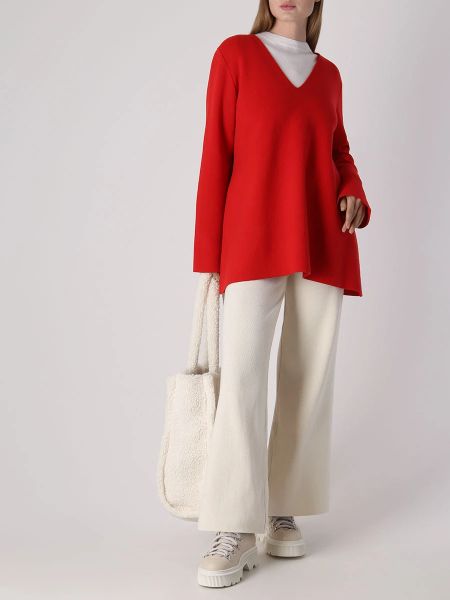 Шерстяной пуловер Anneclaire красный
