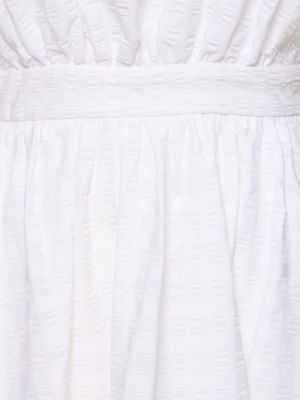 Vestido de algodón Msgm blanco