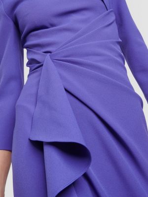 Robe longue en crêpe Safiyaa violet
