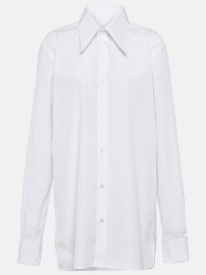 Camicia di cotone Maison Margiela bianco