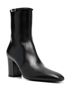 Iš natūralios odos auliniai batai Saint Laurent juoda