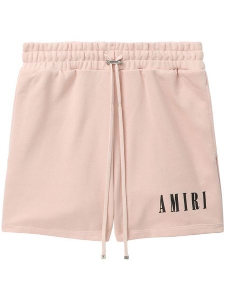 Pamučne kratke hlače s printom Amiri bež