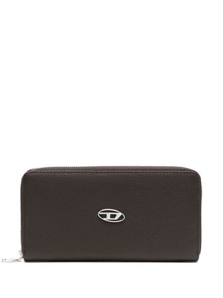 Δερμάτινος πορτοφόλι με φερμουάρ Diesel