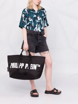 Shopper à imprimé Philipp Plein noir