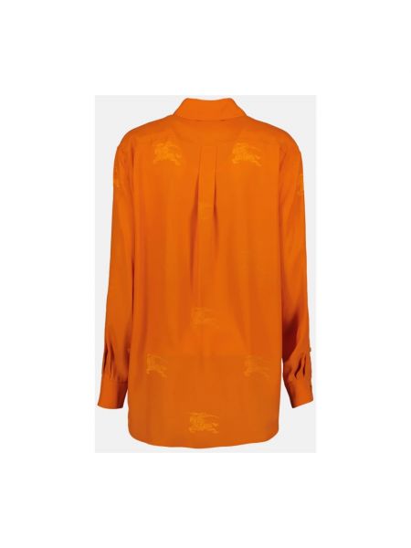 Blusa de seda Burberry naranja