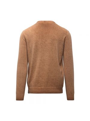 Jersey de lana de tela jersey de cuello redondo Bomboogie marrón
