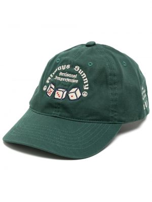 Памучна шапка с козирки Rokh зелено