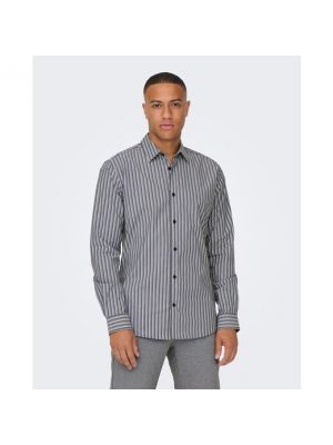Camisa a rayas Only & Sons azul