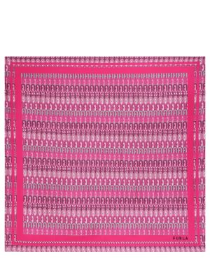 Шелковый платок Furla розовый