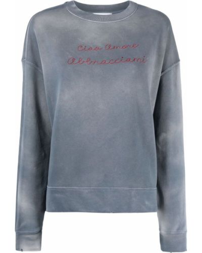 Jersey con bordado de tela jersey Giada Benincasa gris