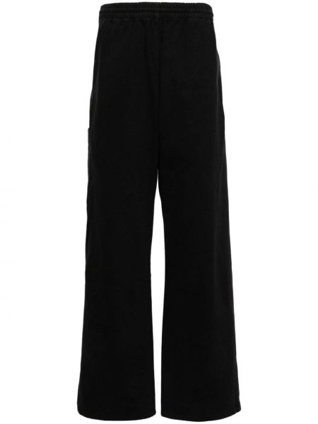 Bavlněné rovné kalhoty Yeezy černé