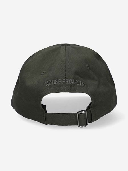 Șapcă din bumbac Norse Projects verde