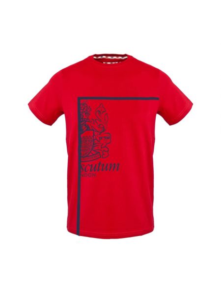 T-shirt Aquascutum rot
