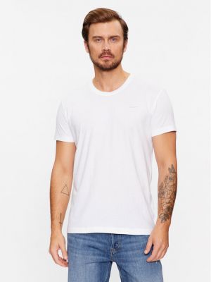 Priliehavé tričko Gant biela