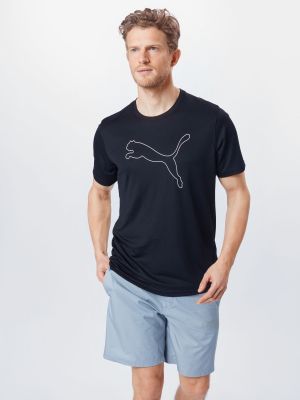 T-shirt in maglia Puma nero