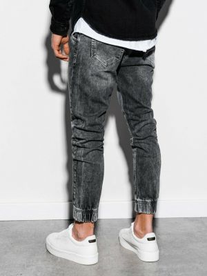 Jeansy skinny Ombre Clothing szare