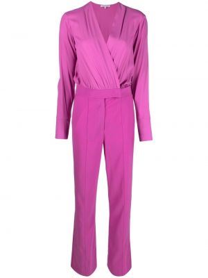 Långärmad lång jumpsuit Patrizia Pepe rosa