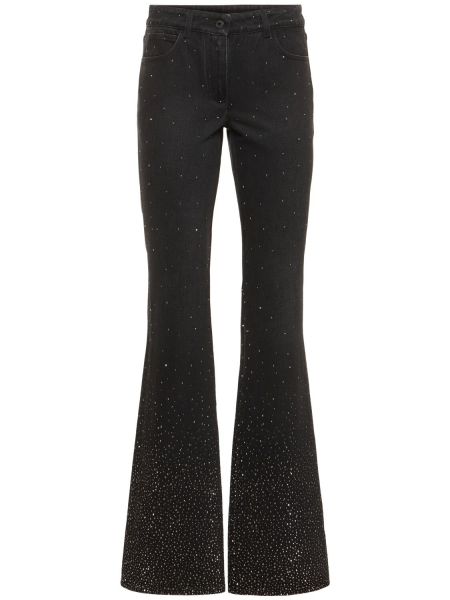 Zvonové džíny s kapsami Off-white černé